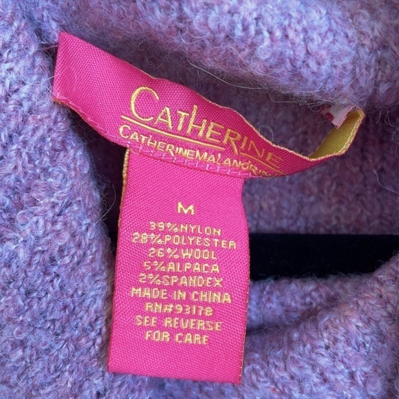Catherine Malandrino lilac turtleneck wool sweater - Picture 3 of 4